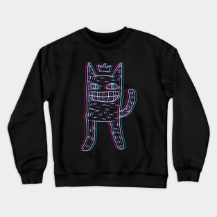 Trippy Cat Doodle Crewneck Sweatshirt